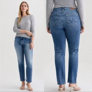 AG Denim Mari Jean Mid-Rise Slim Straight in Years Shoreline Wash size 30